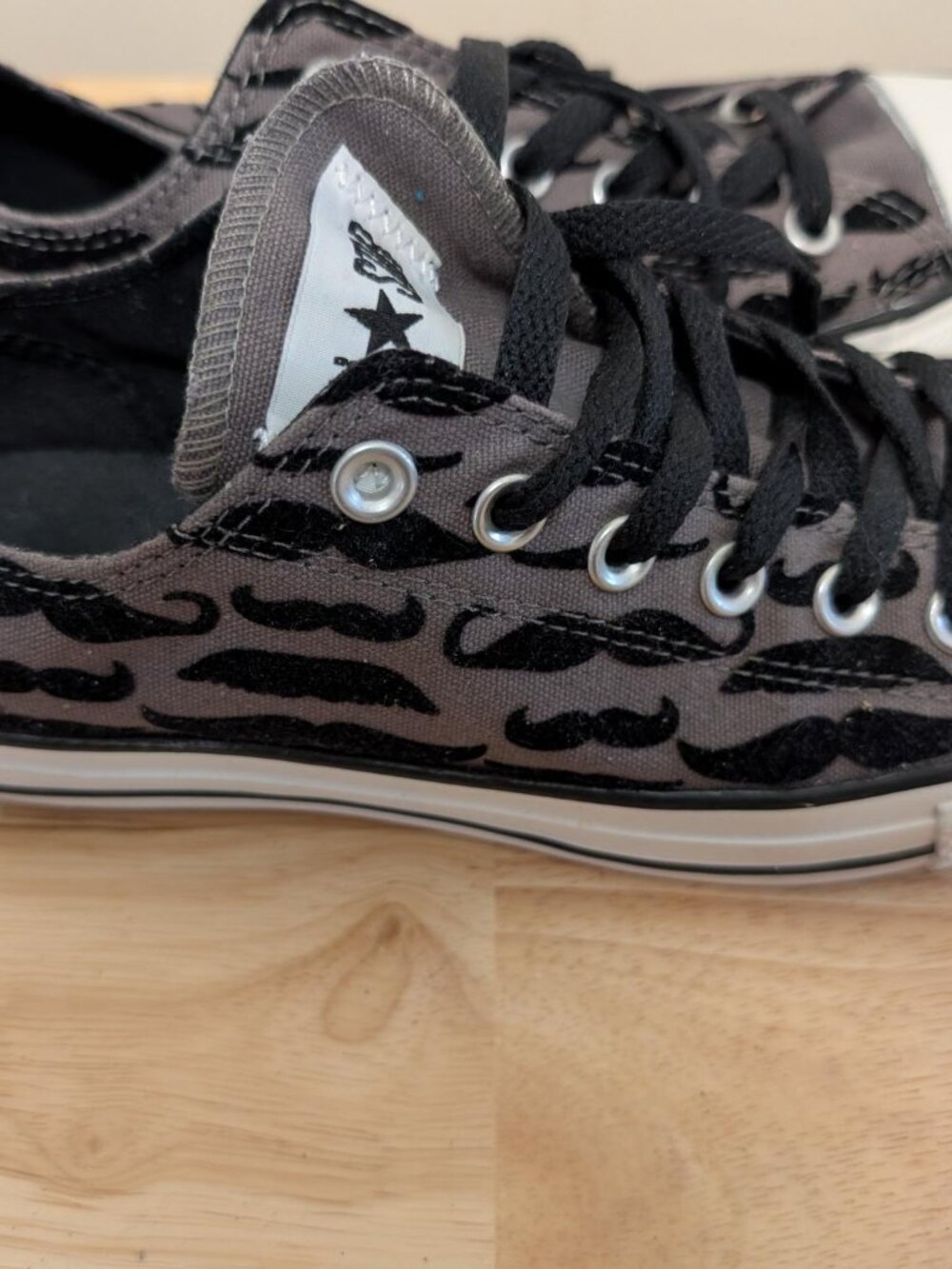 Mustache Converse